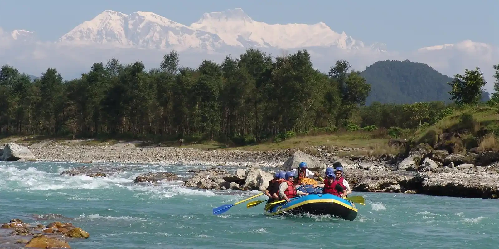 River rafting on the Seti River, Nepal.