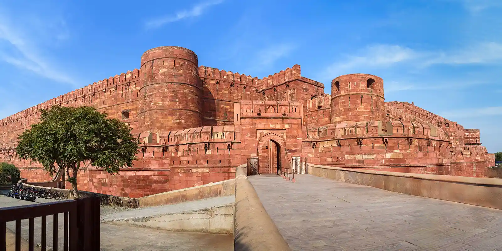 Agra's red fort in India