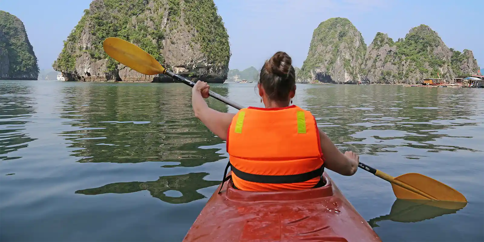 Kayaking in Halong Bay, Vietnam
