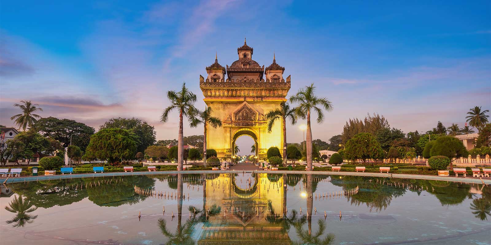 Patuxai in Vientiane, Laos