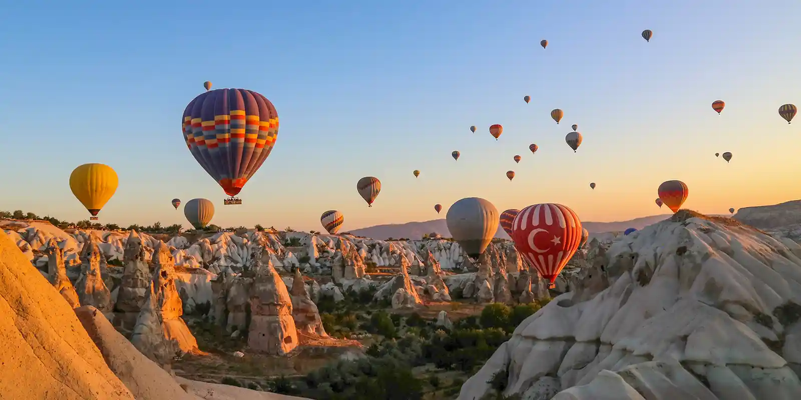 Hot air balloons in Cappadocia, Turkey