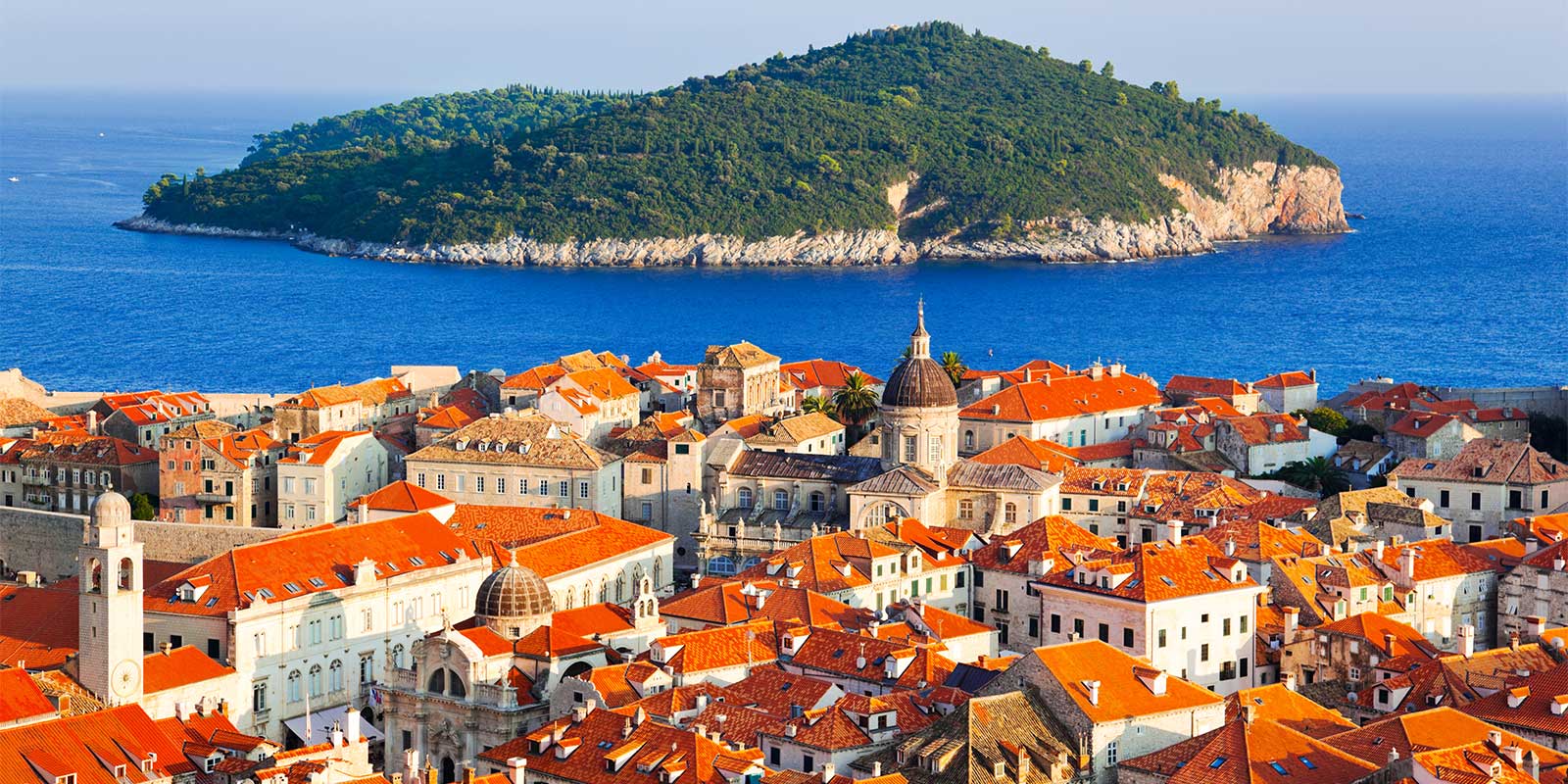 Rooftops of the city of Dubrovnik in Croatia