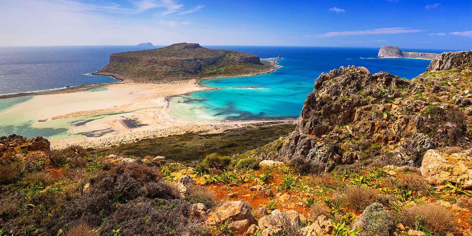 Balos beach in Kissamos, Crete, Greece
