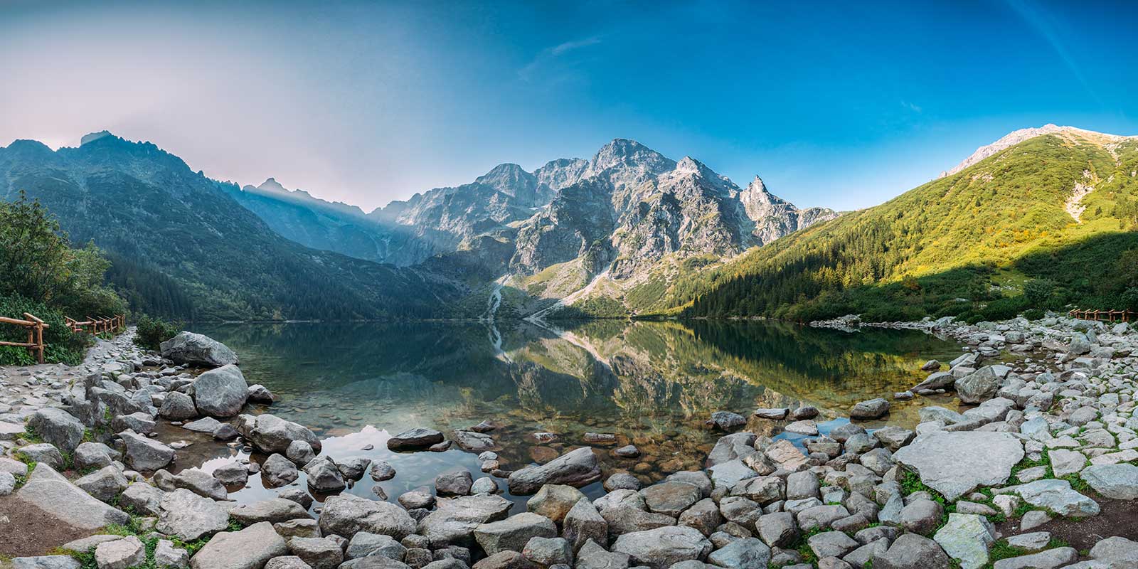 Panorama of Tatras Mountains in Poland