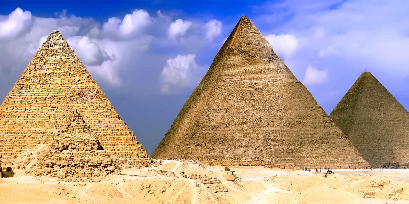 The Great Pyramids of Giza in Egypt