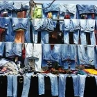 Laundry district in Dhobi Ghat, India
