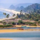 Goa coastline in India