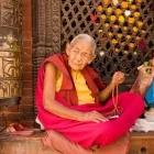Portrait of a bhikkhuni, Nepal.