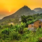 Sunset above Bandipur, Nepal.
