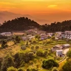 Sunset above the village of Dhampus, Nepal.