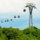 Cable cars in Sentosa, Singapore.