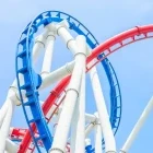 Rollercoaster in Universal Studios Singapore.