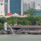 Merlion Park in Singapore.