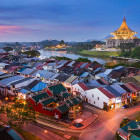 Kuching at night.