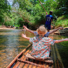 Bamboo rafting.