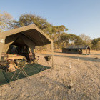 Tented accommodation in Botswana