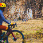 Cycling in Hell's Gate National Park, Kenya.