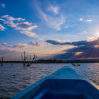 Canoe in Lake Naivasha, Kenya