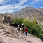 Mule trek to Sidi Chamharouch in the Atlas Mountains, Morocco