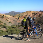 Cyclists in Morocco