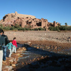Family at Ait Benhaddou, Morocco
