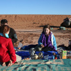 Family picnic in Morocco
