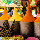 Spice stall in Marrakesh