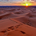 Erg Chebbi sand dunes in Merzouga, Morocco