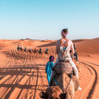 Camel trek in the Sahara Desert, Morocco