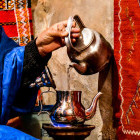 Making tea in a Berber village in Morocco