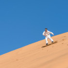 Dune boarding in Namibia