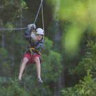 Child on a zipwire in South Africa