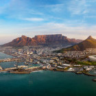 Panorama of Cape Town in South Africa