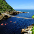 Kayaking down Storms River in South Africa