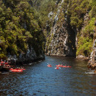 Kayaking down Storms River in South Africa
