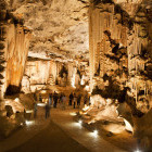 Throne room in Cango Caves, Oudtshoorn in South Africa