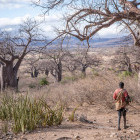 Hadza tribesman in Lake Eyasi, Tanzania