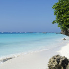 Beach and boats in Zanzibar, Tanzania