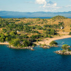 Aerial of Kaya Mawa in Malawi.