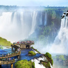 Viewpoint at Iguazu Falls in Argentina