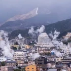 Cityscape of Beppu, Japan.