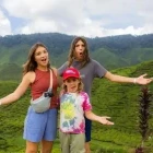 Family in the Cameron Highlands, Malaysia.