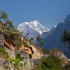 Mountain villafe in Annapurna, Nepal