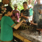 Cooking lessons with a Bornean tribe