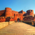 Amar Singh Gate at Agra Fort in India