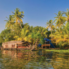 Houseboat in Alleppey Backwaters, Kerala, India