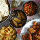 Meal spread in Jaipur, India