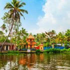 House boat on Alappuzha Backwaters in Kerala, India