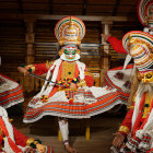 Kathakali performers in Kerala, India