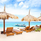 Gili Meno beach.